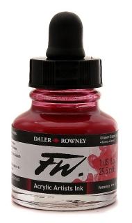 Akrylový Tuš DALER ROWNEY - 513 Crimson - 29,5 ml