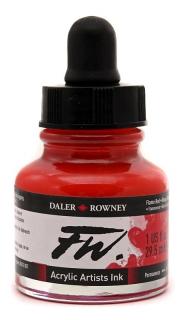 Akrylový Tuš DALER ROWNEY - 517 Flame Red - 29,5 ml