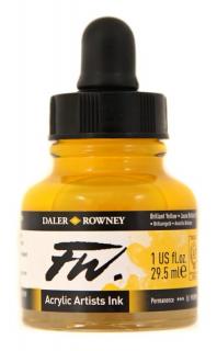 Akrylový Tuš DALER ROWNEY - 607 Brilliant Yellow - 29,5 ml