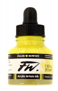 Akrylový Tuš DALER ROWNEY - 651 Lemon Yellow - 29,5 ml