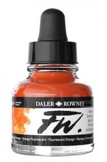 Akrylový Tuš DALER ROWNEY - 653 Fluorescent Orange - 29,5 ml