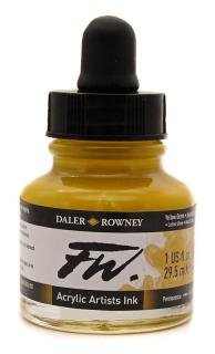 Akrylový Tuš DALER ROWNEY - 663 Yellow Ochre - 29,5 ml