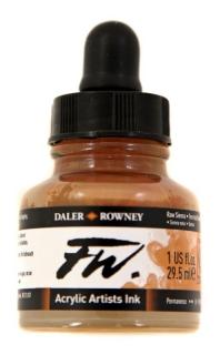 Akrylový Tuš DALER ROWNEY - 667 Raw Sienna - 29,5 ml