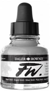 Akrylový Tuš DALER ROWNEY - 702 Silver Imit - 29,5 ml