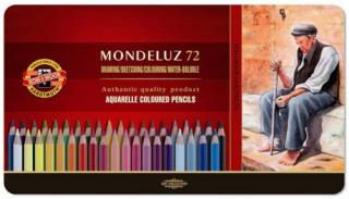 Akvarelové farbičky KOH-I-NOOR MONDELUZ - 72 ks v plechovej krabičke