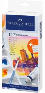 Akvarelové farby FABER-CASTELL - 12 x 9 ml - v tube