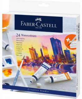 Akvarelové farby FABER-CASTELL - 24 x 9 ml - v tube