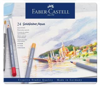 Akvarelové farebné ceruzky FABER-CASTELL Goldfaber Aqua - 24 ks