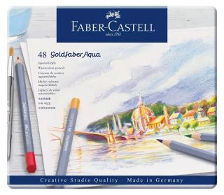 Akvarelové farebné ceruzky FABER-CASTELL Goldfaber Aqua - 48 ks