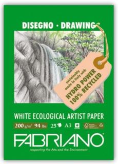 Blok DRAWING - FABRIANO ECOLOGICAL - A3 - 200 g/m2 - 25 listov