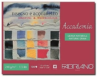 Blok FABRIANO Accademia - 240 g/m2 - 100 listov - 27 x 35 cm - lepená väzba