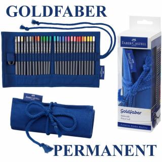 Farbičky Faber-Castell Goldfaber Permanent - sada 27 farieb + štetec + strúhadlo - rolka