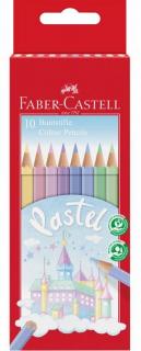 Farbičky FABER-CASTELL Hexa Pastel - sada 10 ks - pastelové
