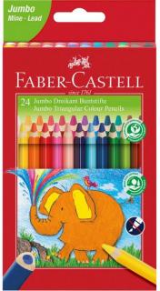 Farbičky Faber-Castell Jumbo triangular - sada 24 ks