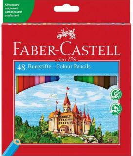 Farbičky FABER-CASTELL - sada 48 farieb - klasické - šesťhranné