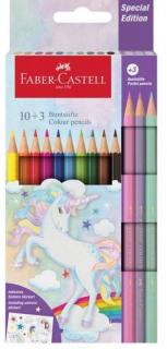 Farbičky FABER CASTELL UNICORN CLASSIC - 10 + 3 ks PASTEL