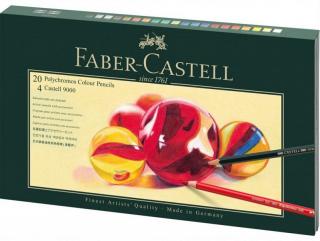 Farebné ceruzky FABER-CASTELL Polychromos - darčekové balenie - 24 ks + guma + strúhadlo