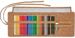 Farebné ceruzky FABER-CASTELL Polychromos - sada 30 ks - rolka