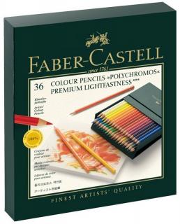 Farebné ceruzky FABER-CASTELL Polychromos - sada 36 ks - Promo box
