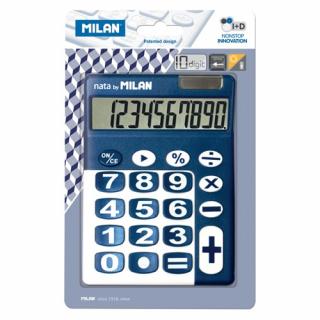 Kalkulačka MILAN - stolová 10-miestna - modrá
