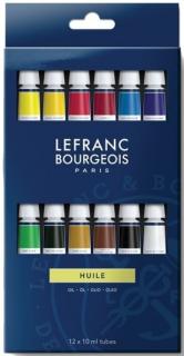 Olejové farby LEFRANC BOURGEOIS Fine - sada 12 x 10 ml