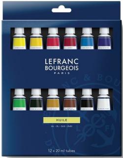 Olejové farby LEFRANC BOURGEOIS Fine - sada 12 x 20 ml