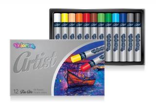 Olejové pastely Colorino Artist - Oil Pastels - farebná sada 12 ks