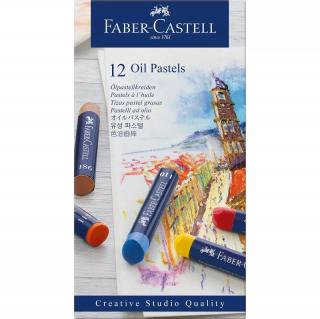 Olejové pastely FABER-CASTELL - Oil Pastels - farebná sada 12 kusov