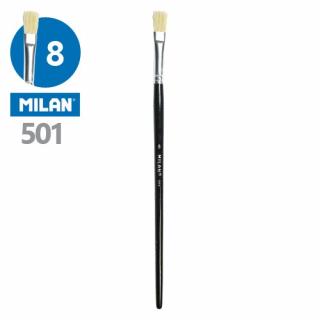 Plochý štetec MILAN - 501 - č. 8