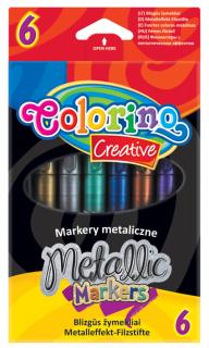 Popisovače Colorino - metalické - 6 farieb