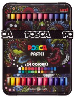 POSCA - olejové pastely KPA-100 - sada 24 ks (mix farieb)