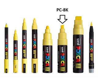 POSCA popisovač - PC-8K - šírka stopy 8 mm - rôzne farby