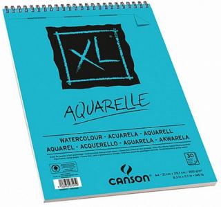 Skicár CANSON XL Aquarelle - špirálová väzba - A4 - 30 listov - 300 g/m2 - CP
