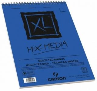 Skicár CANSON XL MIX-MEDIA Multi-technique - špirálová väzba - A2 - 15 listov - 300 g/m2