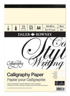 Skicár DALER ROWNEY na kaligrafiu - A4 - 90 g/m2 - 30 listov