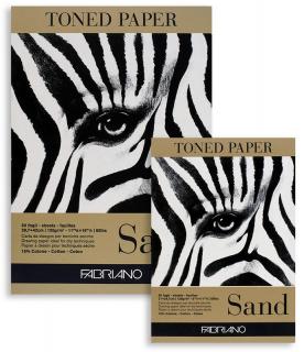 Skicovací blok FABRIANO Toned Sand- farba piesku - rôzne rozmery