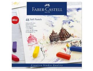 Suché pastely FABER-CASTELL - Soft Pastels - farebná sada mini 48 ks