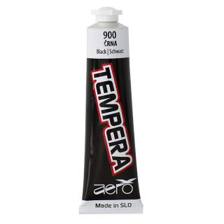 Temperová farba TEMPERA AERO - Čierna 900 - 42 ml