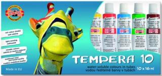 Temperové farby KOH-I-NOOR - sada 10 x 16 ml