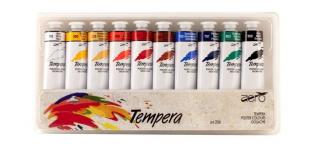Temperové farby TEMPERA AERO - sada 10 x 42 ml