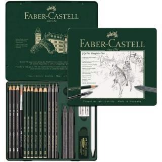 Umelecká sada FABER CASTELL Pitt Grafit set stredný-plech