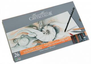 Umelecké ceruzky Brevillier´s CRETACOLOR Teacher´s Choice - Advanced Drawing Set - 26 ks