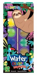 Vodové farby COLORINO Wildkid 12 ks