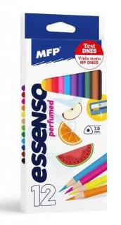 Voňavé farbičky MFP - sada 12 ks - triangular - so strúhadlom