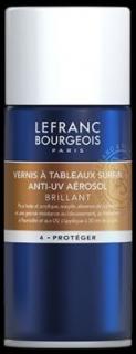Záverečný lak LEFRANC BOURGEOIS - na olej a akryl - sprej 400 ml - lesklý
