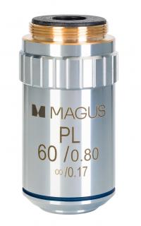 Achromatický objektív MP60 60х/0.80 ∞/0.17