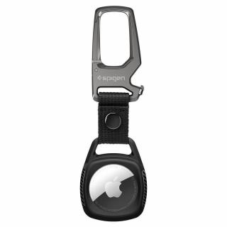 Apple AirTag Spigen rugged armor kľúčenka - matná čierna  + prekvapenie