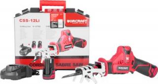 Chvostová píla Worcraft CSS-12Li, 12V, 2x 2.0Ah Li-Ion, vyvetvovacia