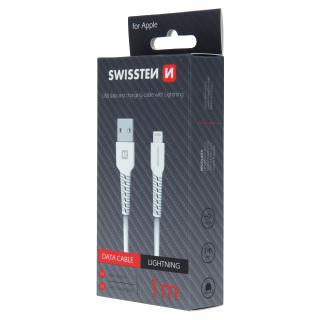 Dátový kábel Swissten  USB / LIGHTNING 1,0 M - biely 71505541