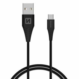 Dátový kábel Swissten  USB / MICRO USB 1,5 M - čierny  (9mm)